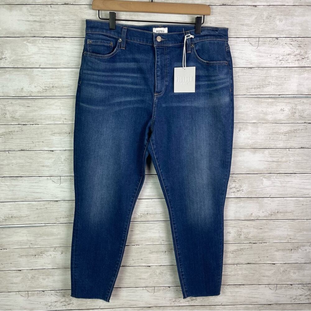 Pistola Aline Blue Skinny Jeans with Cropped Ankle - Picture 2 of 9